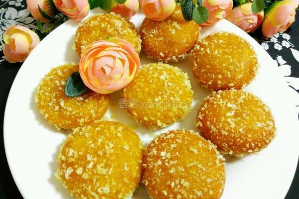 油炸南瓜饼的做法图解13