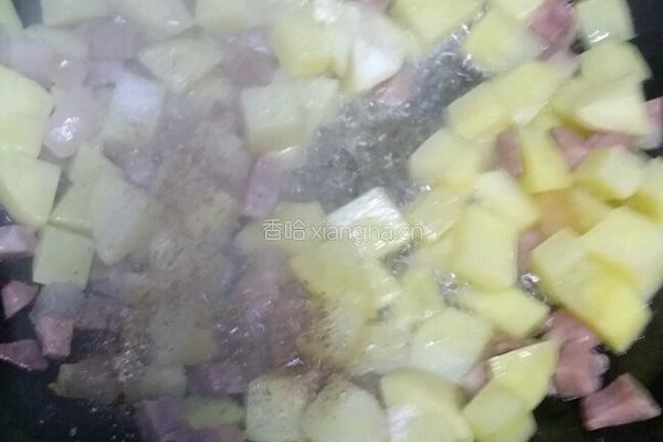 火腿洋芋焖饭的做法图解7