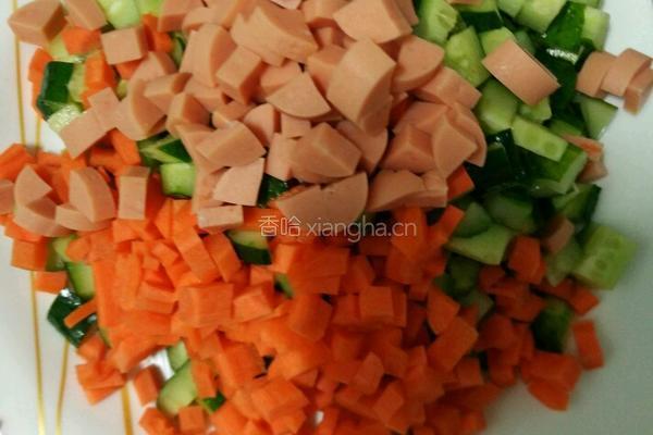 黄金什锦炒饭的做法图解1