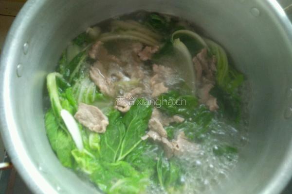 时蔬肉片汤的做法图解5