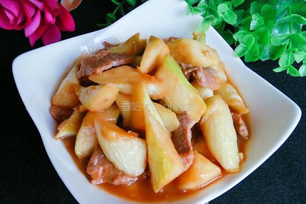茭白烧肉的做法图解9