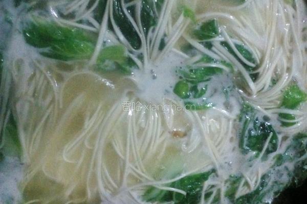 青菜面叶的做法图解10