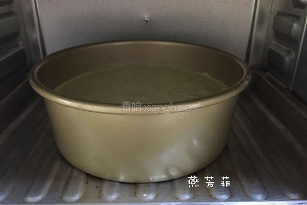 8寸抹茶戚风蛋糕的做法图解15