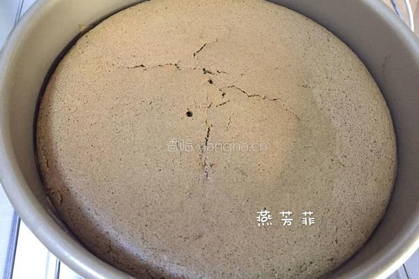 8寸抹茶戚风蛋糕的做法图解16