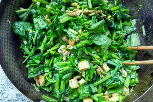 韭香菠菜卷的做法图解8