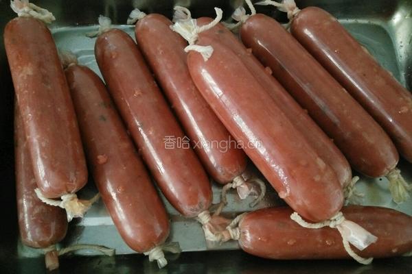 自制猪肉火腿肠的做法图解16