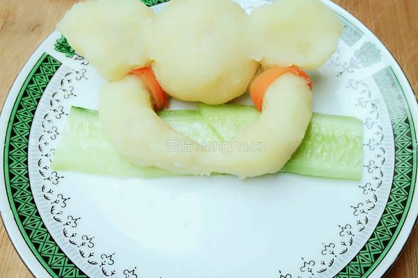 卡通动物土豆泥的做法图解6