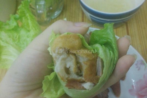 生菜包薯粉豆干(潮汕小吃)的做法图解9