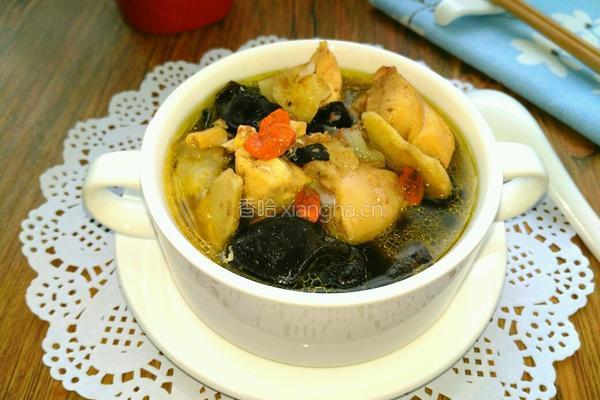 天麻炖鸡的做法图解7
