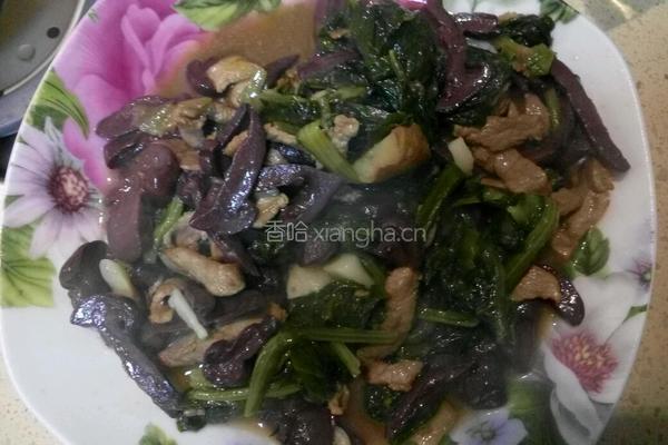 肉炒红蘑的做法图解3