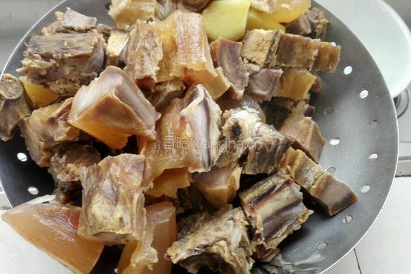 糖醋风吹肉的做法图解2