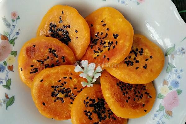 芝麻南瓜饼