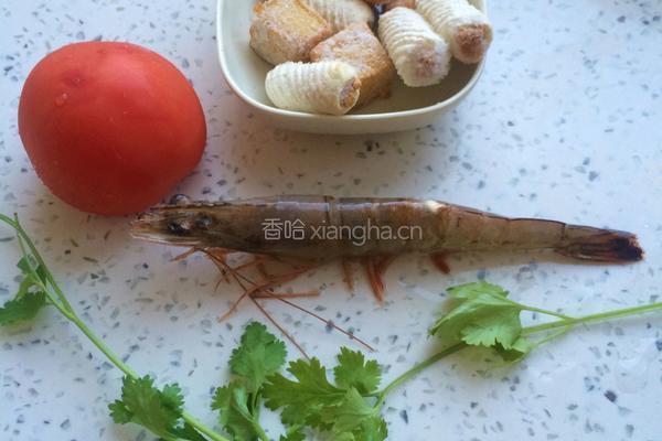 鲜虾丸子面的做法图解1
