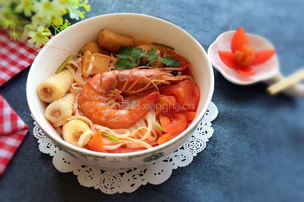 鲜虾丸子面