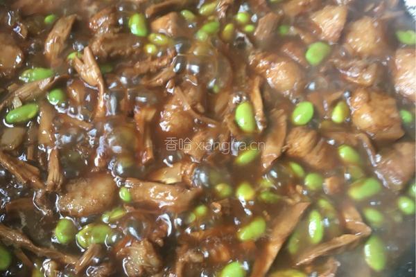 笋干毛豆炖肉的做法图解9