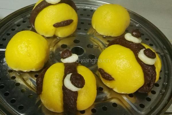 小黄人豆沙包的做法图解16