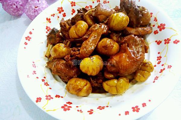 板栗炖山鸡的做法图解8