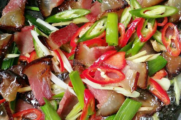 菜苔炒辣肉的做法图解4