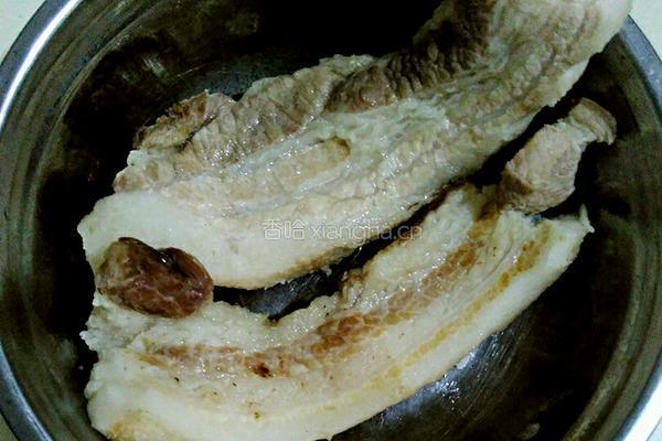 青椒回锅肉的做法图解3
