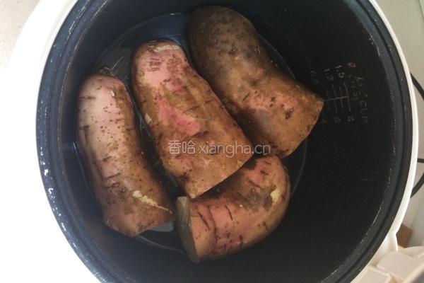 电饭煲地瓜的做法图解3