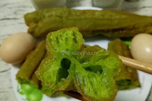 蔬菜汁油条的做法图解5