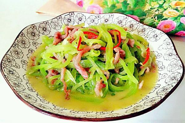 莴笋炒肉丝的做法图解8