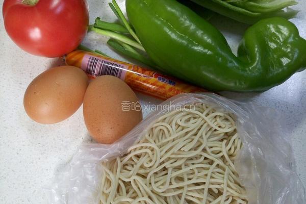 素炒拉条的做法图解1