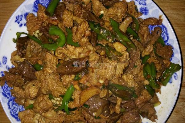 炒鸡杂的做法图解6