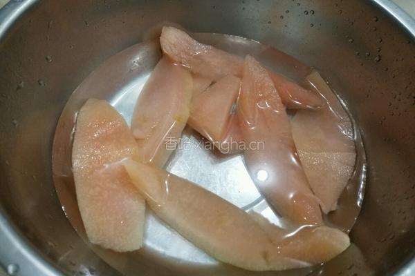 柚子皮炒肉的做法图解3