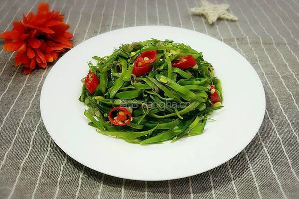 清炒扁豆的做法图解10