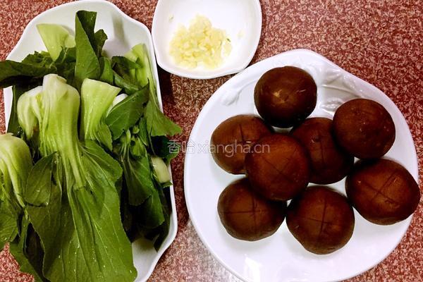 香菇油菜的做法图解2