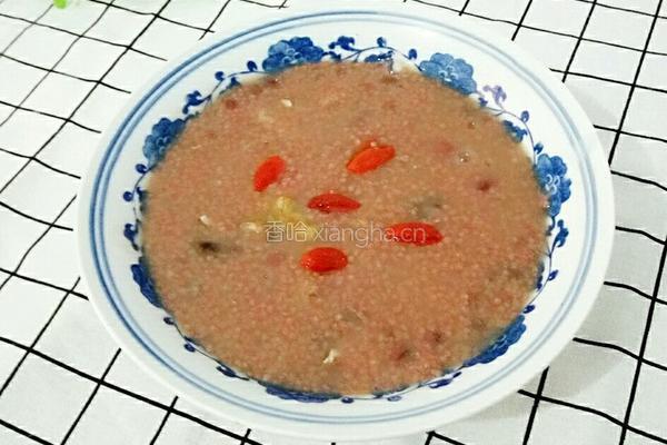 红豆核桃小米粥的做法图解11