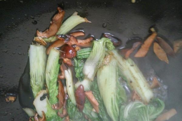 香菇小白菜的做法图解9