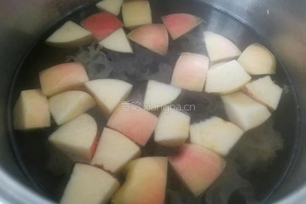 银耳枸杞苹果汤的做法图解6