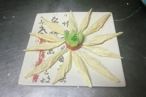 花开富贵(红油腐竹)的做法图解8