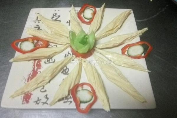 花开富贵(红油腐竹)的做法图解10