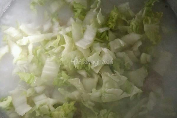 白菜瘦肉粥的做法图解6