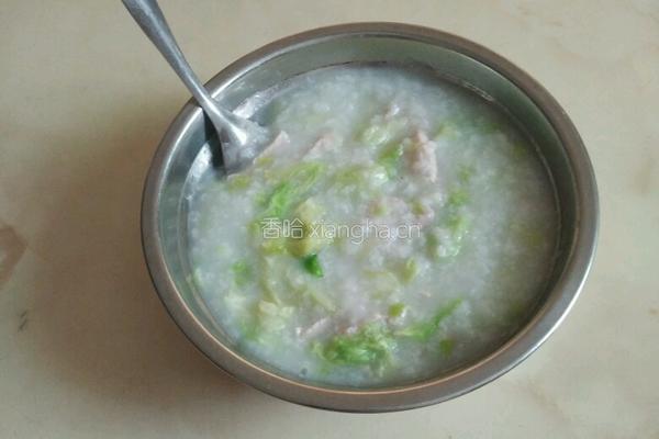 白菜瘦肉粥的做法图解8
