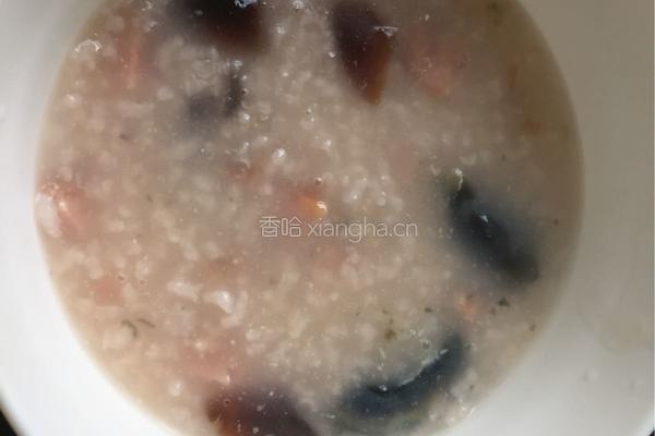 皮蛋火腿粥的做法图解6