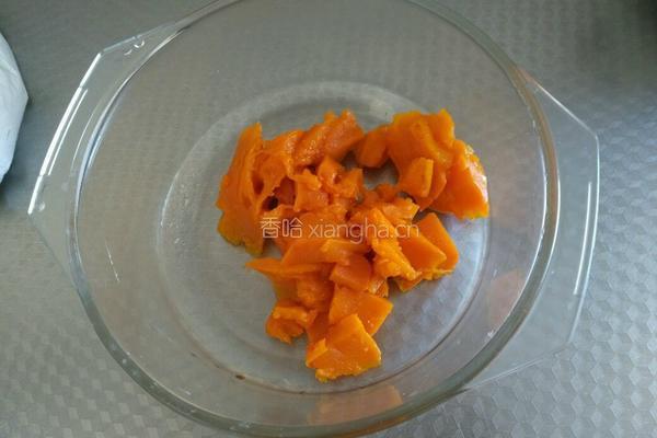 南瓜豆沙馅饼的做法图解3