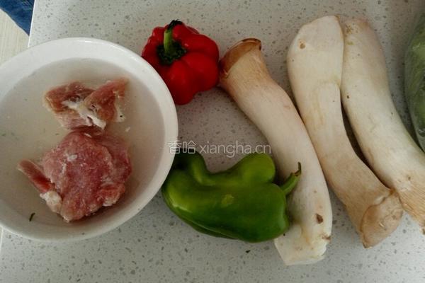 肉炒杏鲍菇的做法图解1