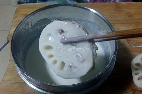 香炸藕盒的做法图解7