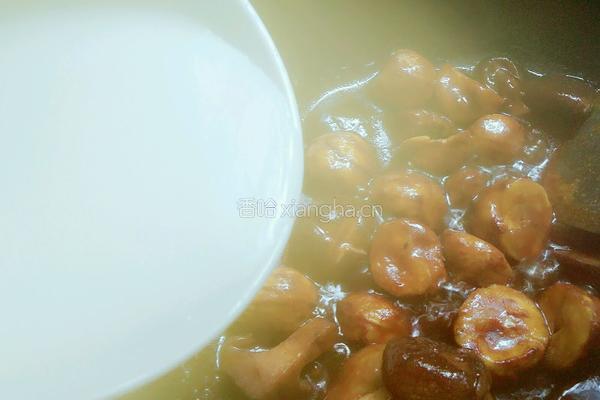 香菇烧板栗的做法图解7