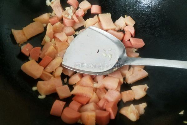 柚子皮炒火腿肠的做法图解12