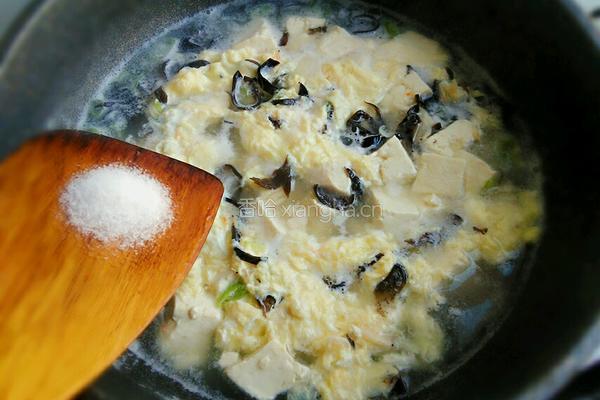 虾皮豆腐汤的做法图解7