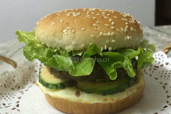 牛肉鸡蛋大汉堡的做法图解13