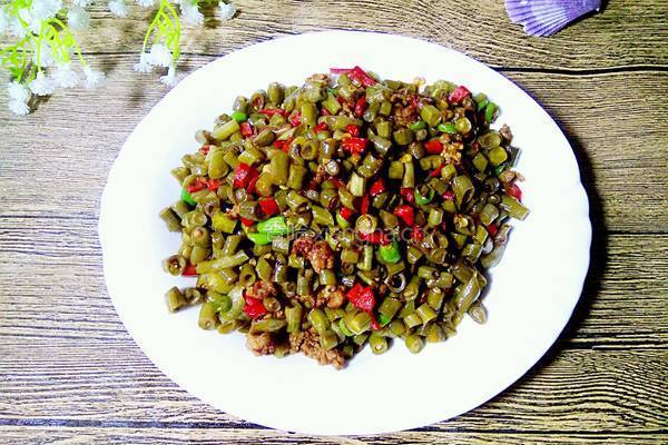 酸豆角炒肉末的做法图解7