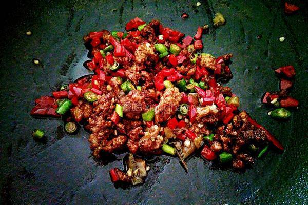 酸豆角炒肉末的做法图解5