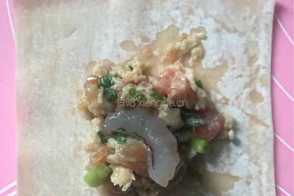 鲜肉河虾大馄饨的做法图解3
