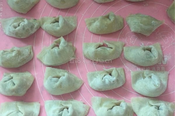 鲜肉河虾大馄饨的做法图解4